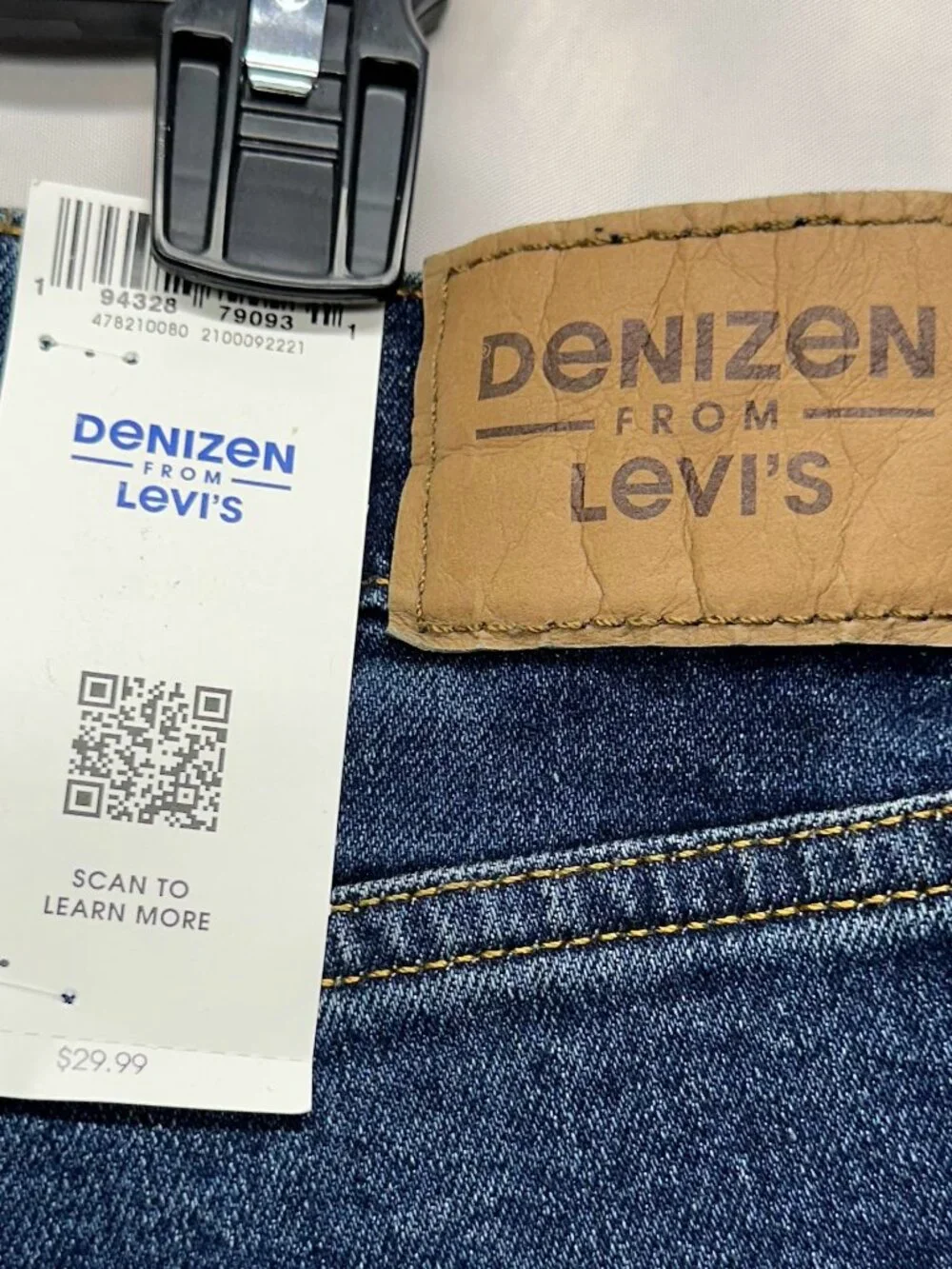 Denizen from Levi's 285 Relaxed Fit Jeans Men's 36x34 Straight Leg Blue Denim NW